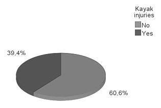 <strong>Figure 1 </strong>  Kayak injuries.